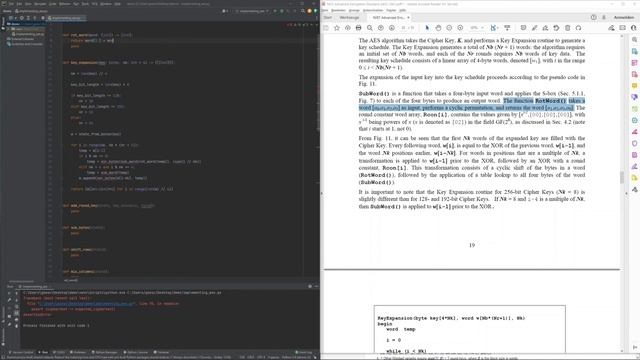 Cryptography with Python 9: Implementing AES in Python #3 смотреть онлайн
