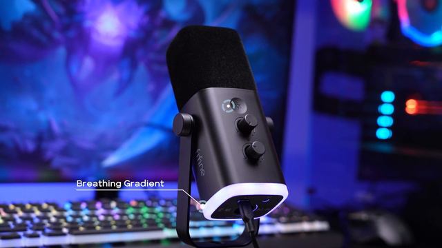 [Showcase] of RGB and Lighting Control of FIFINE AmpliGame AM8 USB/XLR RGB Dynamic Mic for Gaming смотреть онлайн