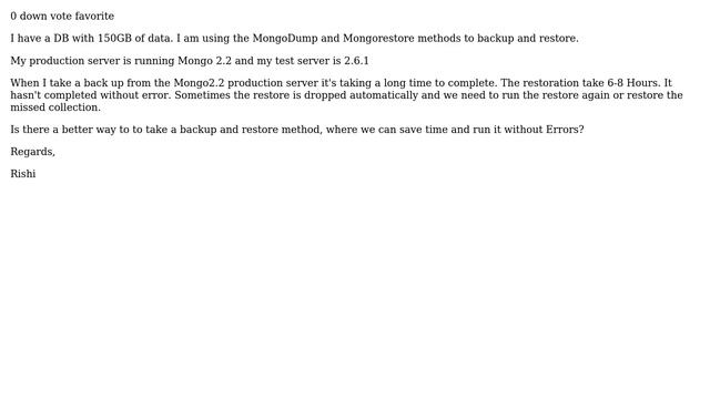 Mongo DB Backup & restore смотреть онлайн
