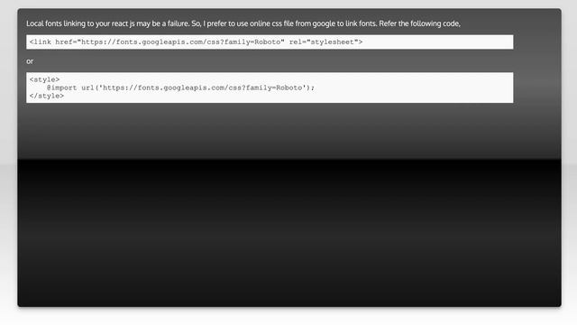 How to add fonts to create-react-app based projects? смотреть онлайн