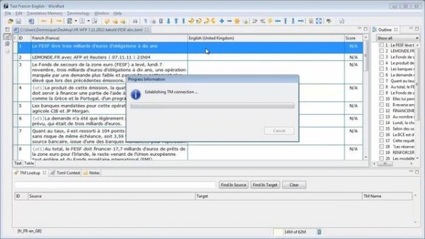 Wordfast Pro supports Google Translate API v2