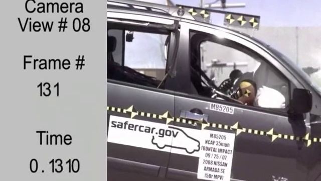 Crash Test 2008 Nissan Armada / Infiniti Qx 56 (Full Frontal) NHTSA смотреть онлайн