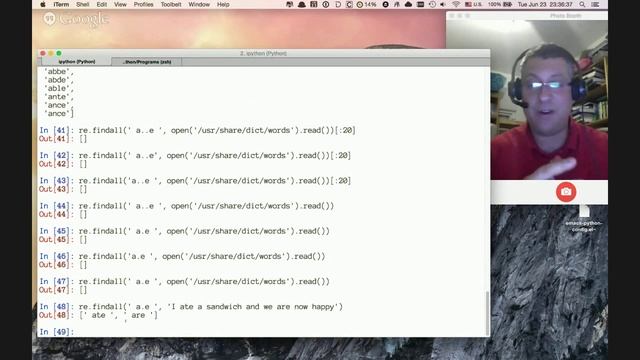 Reuven Lerner's Webinar on regular expressions from June 23, 2015 смотреть онлайн