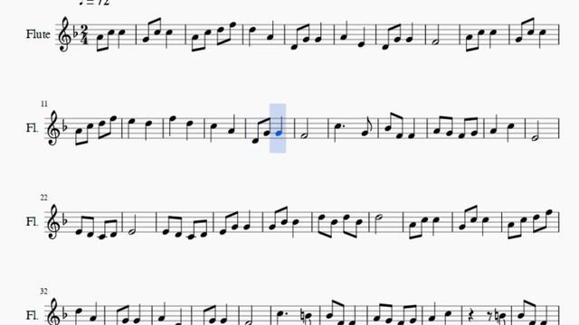 Flute Sheet Music: How to play To A Wild Rose by Edward MacDowell смотреть онлайн
