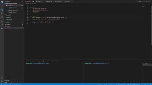 GO | Middleware with easy Example in Code смотреть онлайн