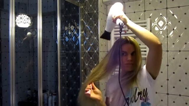 Укладка волос дома. Как я укладываю мои длинные волосы. смотреть онлайн