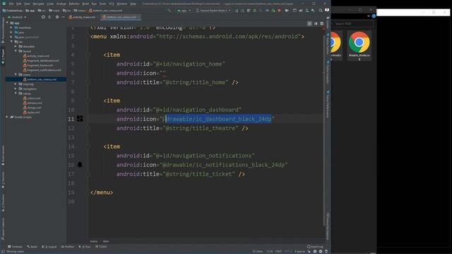 Change Icon or Image of Selected Item in Bottom Navigation View - Android Studio Tutorial смотреть онлайн
