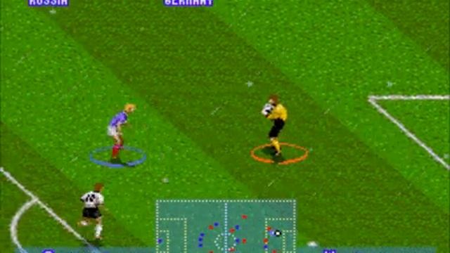 Футбол Россия - Германия / International Superstar Soccer Deluxe Sega 16bit Gameplay