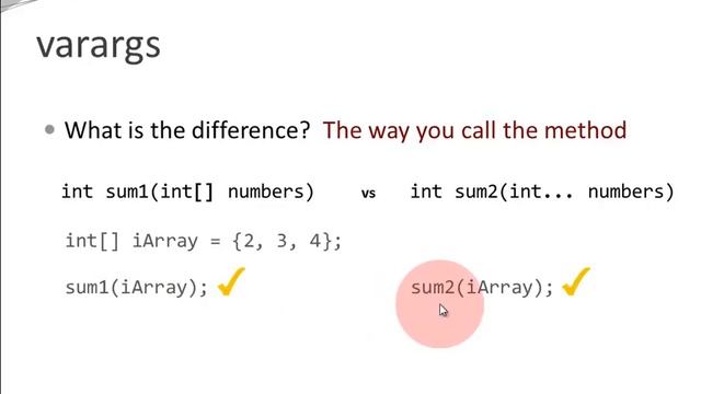 Java Basics - Varargs смотреть онлайн