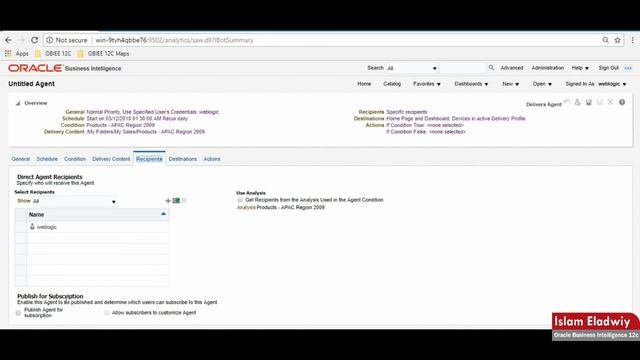 36 OBIEE 12c - Chapter 17 Using Oracle Business Intelligence Delivers - Arabic смотреть онлайн