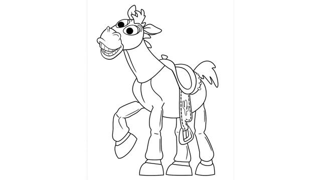 How to draw Bullseye, Woody's loyal horse from Toy Story смотреть онлайн