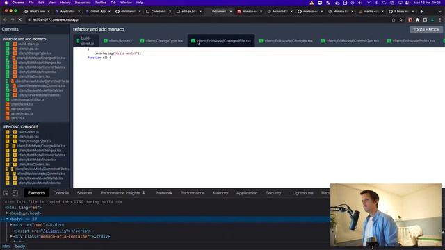 CodeSandbox Projects - Edit PR - Implement Monaco смотреть онлайн