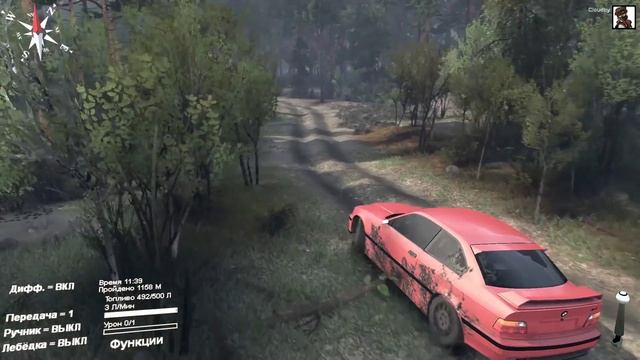 Моды в SpinTires 2014 | "Красный барон" BMW M3 E36 #78 смотреть онлайн