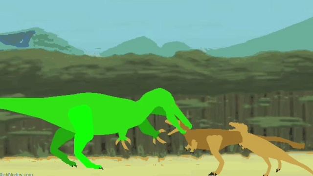 [Stick Nodes]Dinosaur Battle:Ep3 Vectispinus VS Alectrosaurus смотреть онлайн