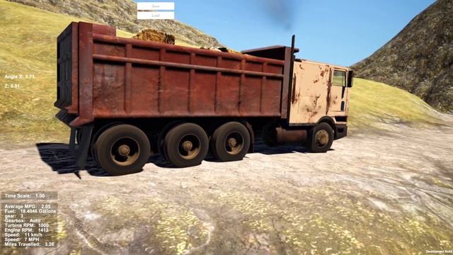 My Truck Game - COE Dump Truck on a Mountain Road смотреть онлайн