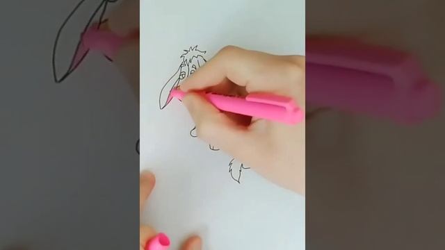 Как нарисовать ослика Иа маркерами из американского мультика смотреть онлайн