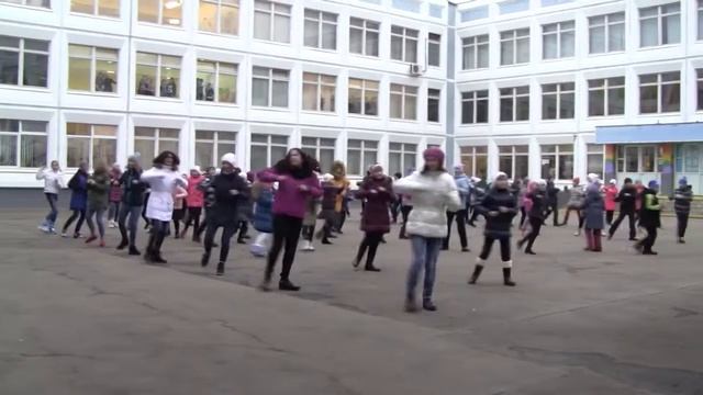День толерантности (2015г.). Флешмоб в школе № 1436. смотреть онлайн