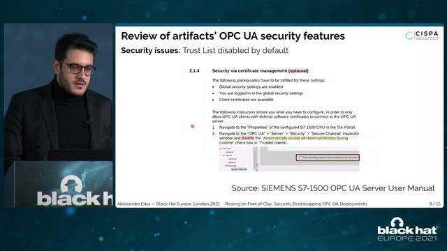 Resting on Feet of Clay: Securely Bootstrapping OPC UA Deployments смотреть онлайн