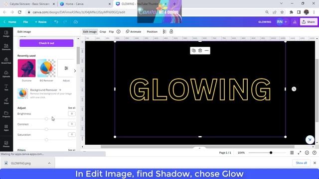 Create Glowing Hollow / Outline Text in Canva | Typography art tutorial смотреть онлайн