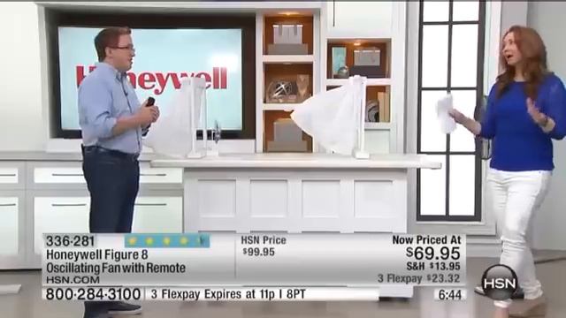 Honeywell Figure 8 Oscillating Stand Fan with Remote смотреть онлайн