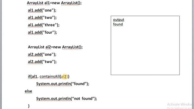 CONTAINALL AND ADDALL METHODS IN JAVA смотреть онлайн