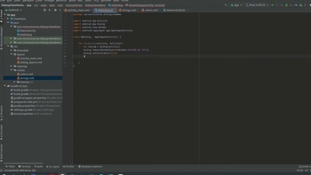 Material Design dialog box ( Kotlin ) смотреть онлайн