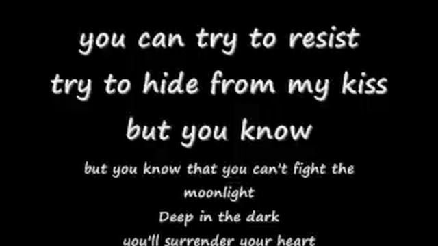 can't fight the moonlight with lyrics смотреть онлайн