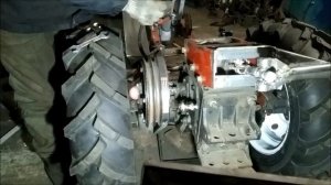 Переделка мотоблока на мототрактор с плавающей  коробкой своими руками. Делаем сцепление .