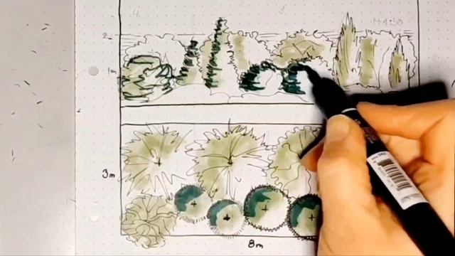 Бери и делай! Декорируем забор! Рисуем маркерами кустарниковую композицию. (Часть 2) смотреть онлайн
