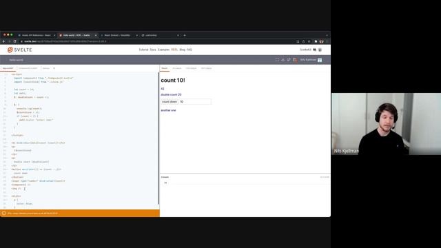 Stockholm React JS - useSvelte() The problem of React(ivity) смотреть онлайн