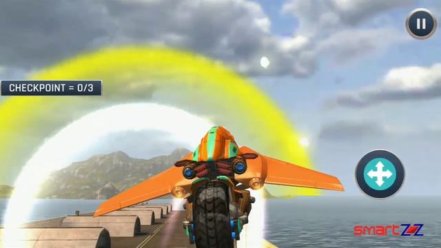Ultimate Flying Bike Racing Stunts-City Moto Drive gameplay || Android Racing Game смотреть онлайн