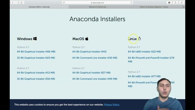 PYTHON for BEGINNERS - Anaconda download Python смотреть онлайн