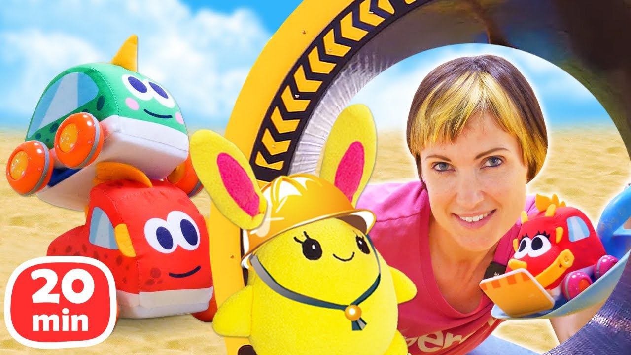 Сборник для детей шоу Давай почитаем – Маша Капуки Кануки и машинки ищут слова – Читаем по слогам смотреть онлайн