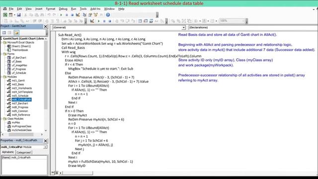 How to make a Gantt chart in Excel with critical path method-Logical, interactive and progress % смотреть онлайн