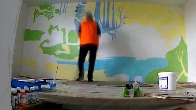 Роспись на стене бассейна влагоустойчивые краски смотреть онлайн