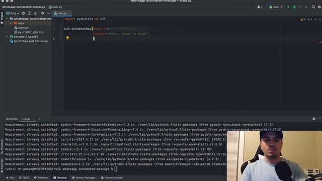 Automate WhatsApp Messages With Python - ONE LINE OF CODE!!!! смотреть онлайн