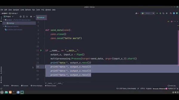 Multiprocessing Python Pipe. Используем трубы для общения между процессами