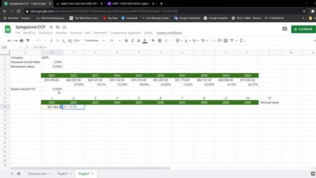 DISCOUNTED CASH FLOW: Modello Semplice in Excel per Calcolare il Valore Intrinseco смотреть онлайн