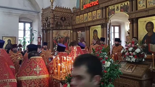 Успенский собор город Козельск Архиерейское богослужение смотреть онлайн