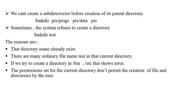 create directory and remove directory in unix смотреть онлайн