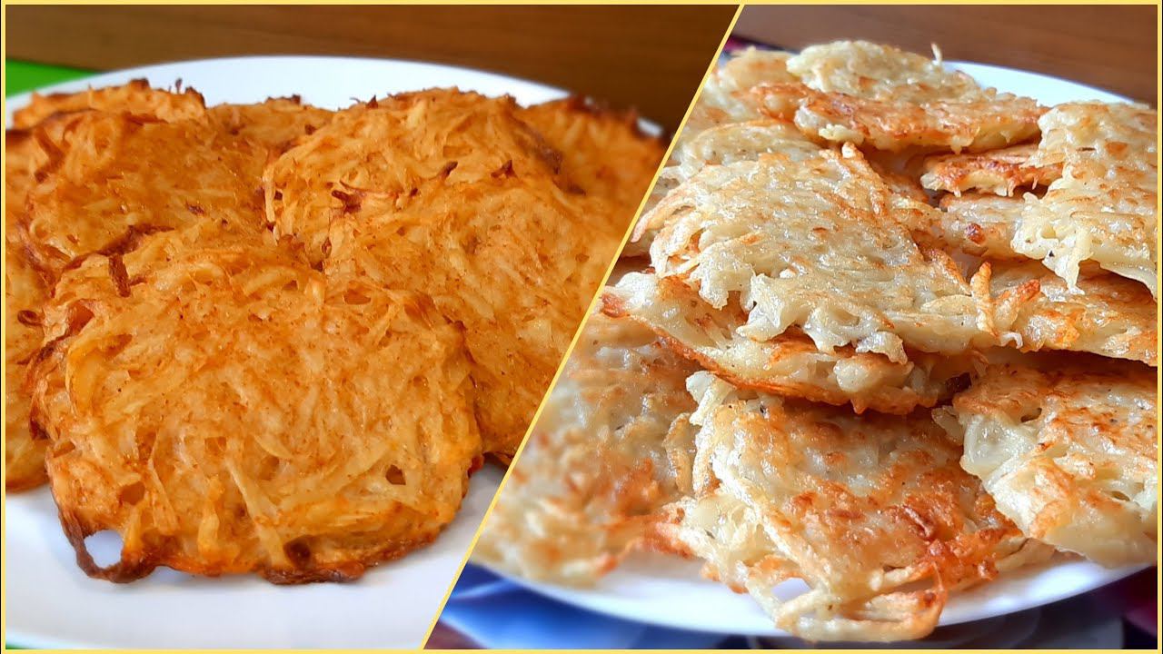 Два любимых рецепта драников. Хрустящие, золотистые, готовятся быстро и просто. смотреть онлайн