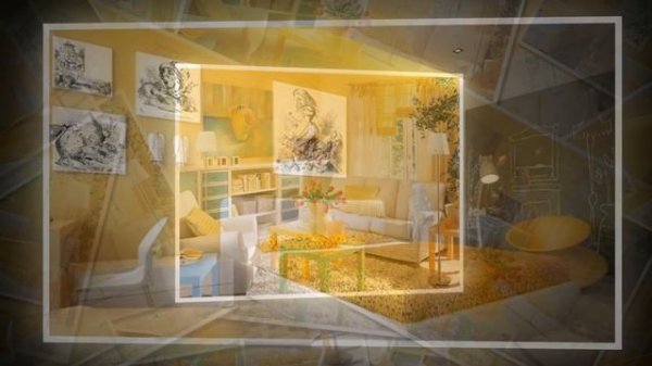 Желтый цвет в интерьере - Сочетание | The yellow color in the interior
