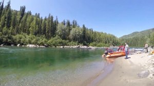 Река Казыр. Восточный Саян. Путешествие на водометной лодке.