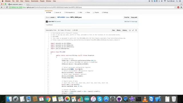 Raspberry Pi MPU-6000 6-Axis Motion Tracking Sensor Java Tutorial смотреть онлайн