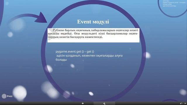 PyGame кітапханасының басқада дайын модульдерімен танысу смотреть онлайн