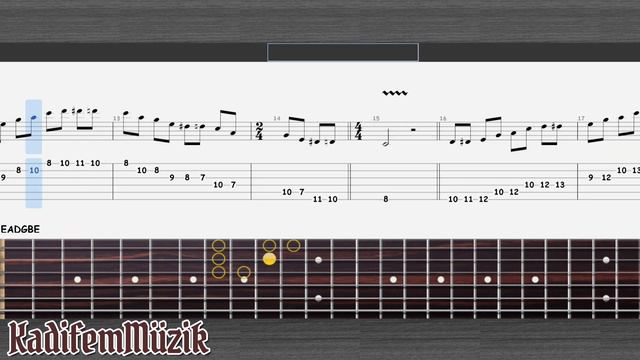 Am Scale in Blues Easy Fingerstyle Guitar Tutorial Tabs смотреть онлайн