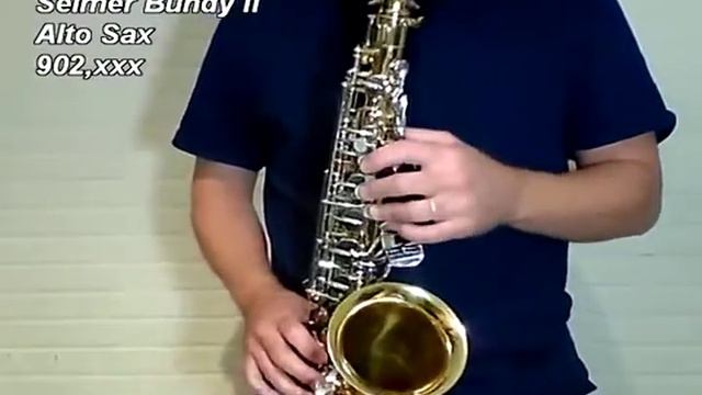 Selmer Bundy II Alto Sax смотреть онлайн