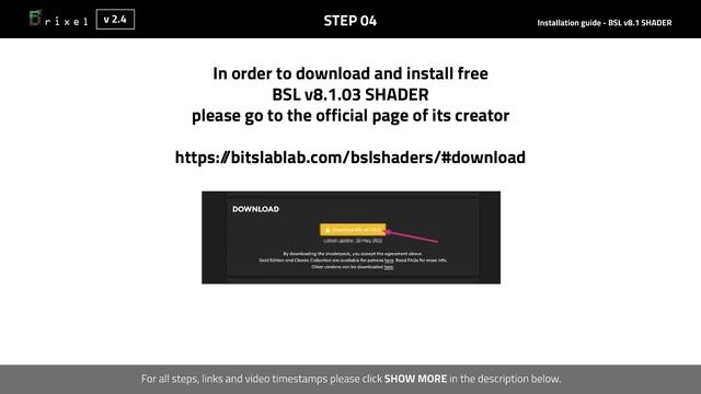 Brixel v2.4 BSL - Installation tutorial for Minecraft v1.19 Java Edition on PC wtih BSL shader смотреть онлайн