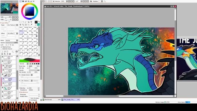 Wings of Fire - The Jungle - Thumbnail Contest Entry and Speedpaint смотреть онлайн