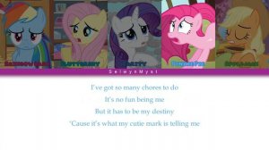 MLP ~What My Cutie Mark Is Telling Me~ {Color Coded Lyrics}